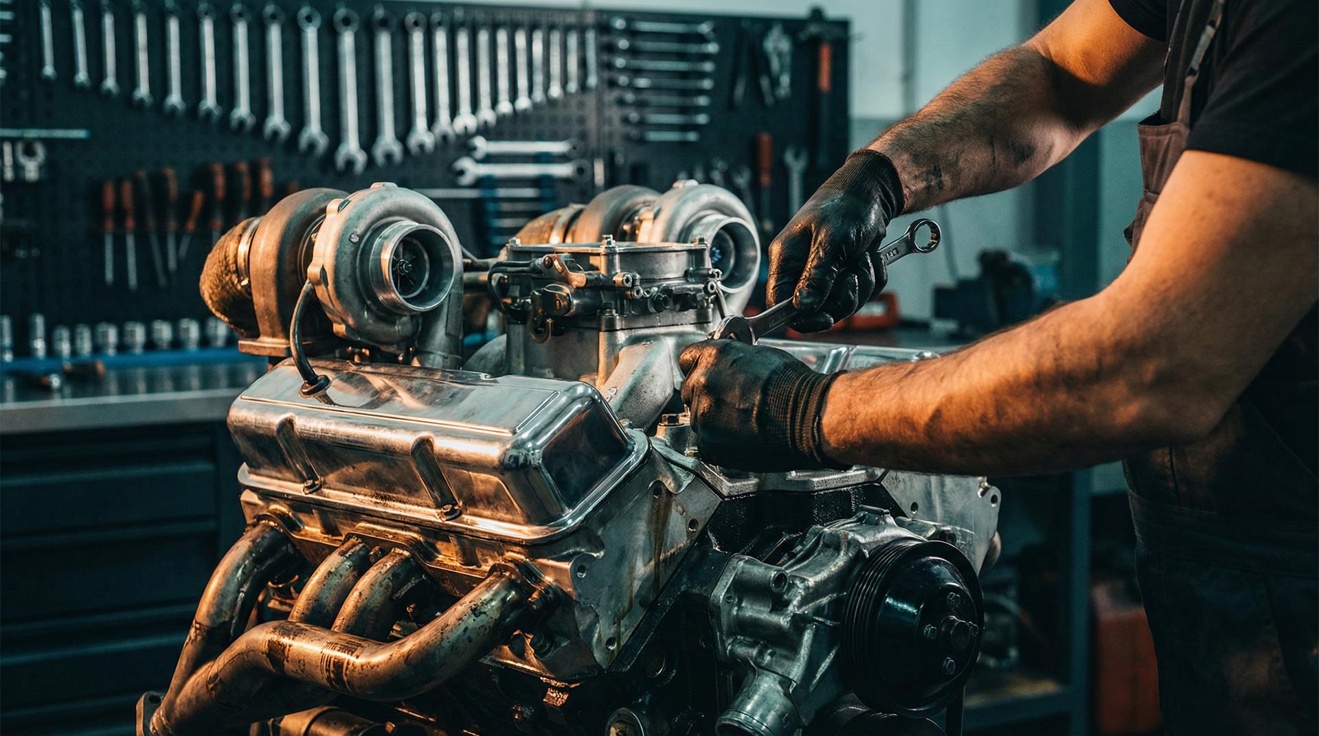 91修车视频 - 涡轮增压发动机拆解